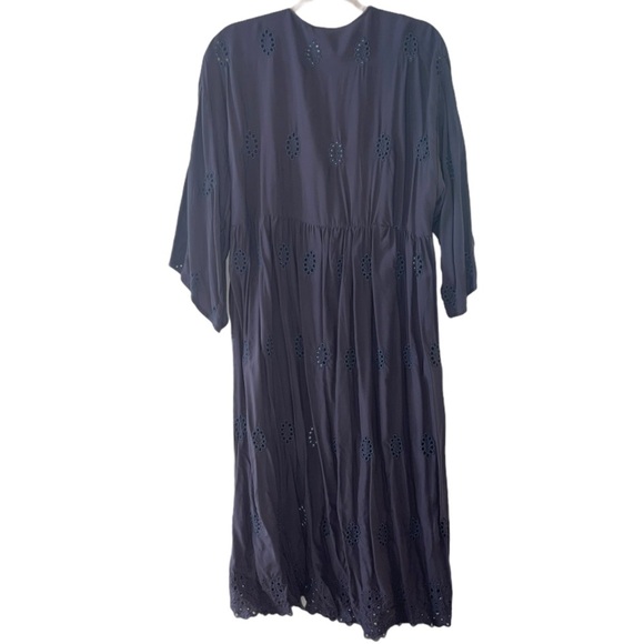 TIME AND TRU Blue Embroidered Kimono/Cover Up L/XL NWOT - Picture 5 of 9